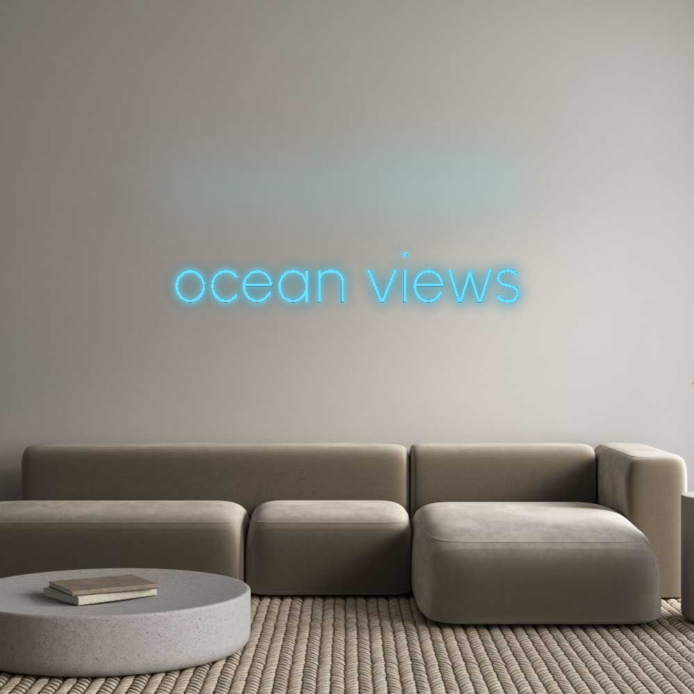 Custom Neon: ocean views