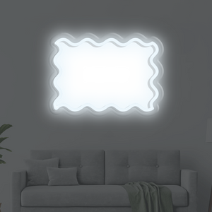 Wavy Rectangle LED Neon Frame