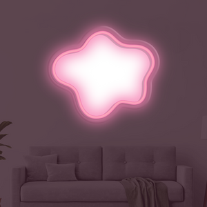 Abstract Blob LED Neon Frame