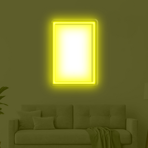 Portrait Rectangle LED Neon Frame