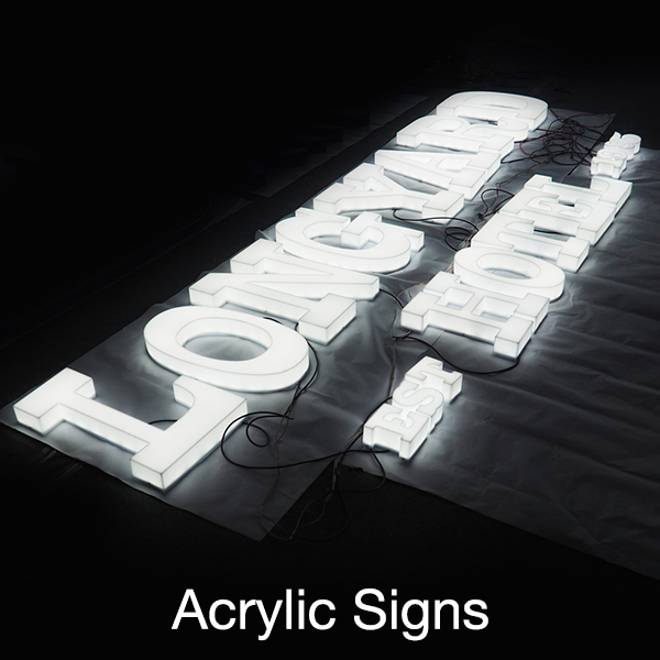 Acrylic sign
