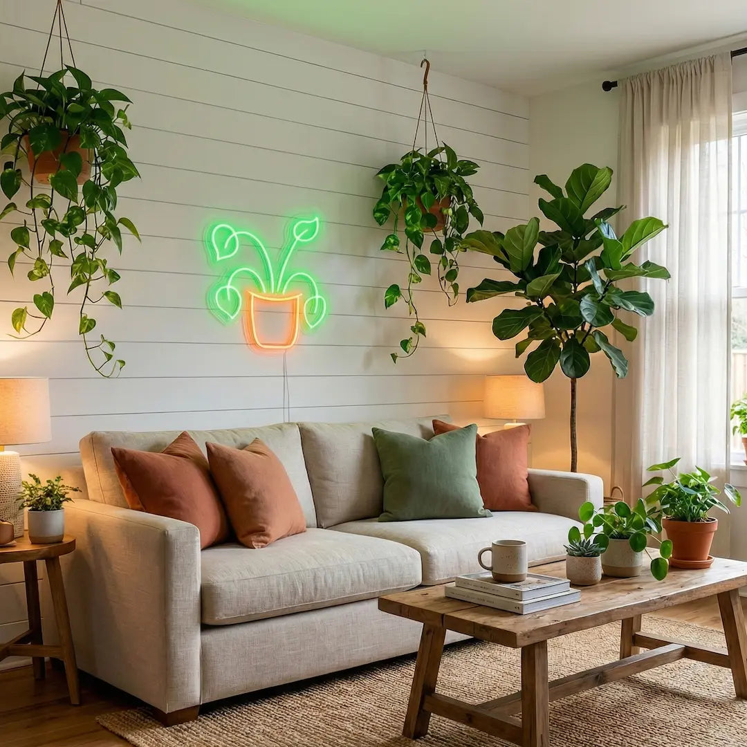 Plant LED Neon Sign