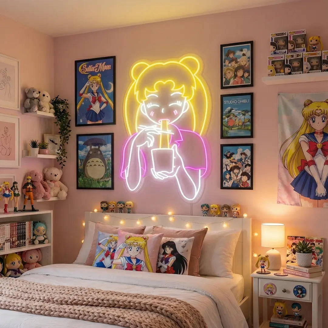 Anime Ramen Girl LED Neon Sign