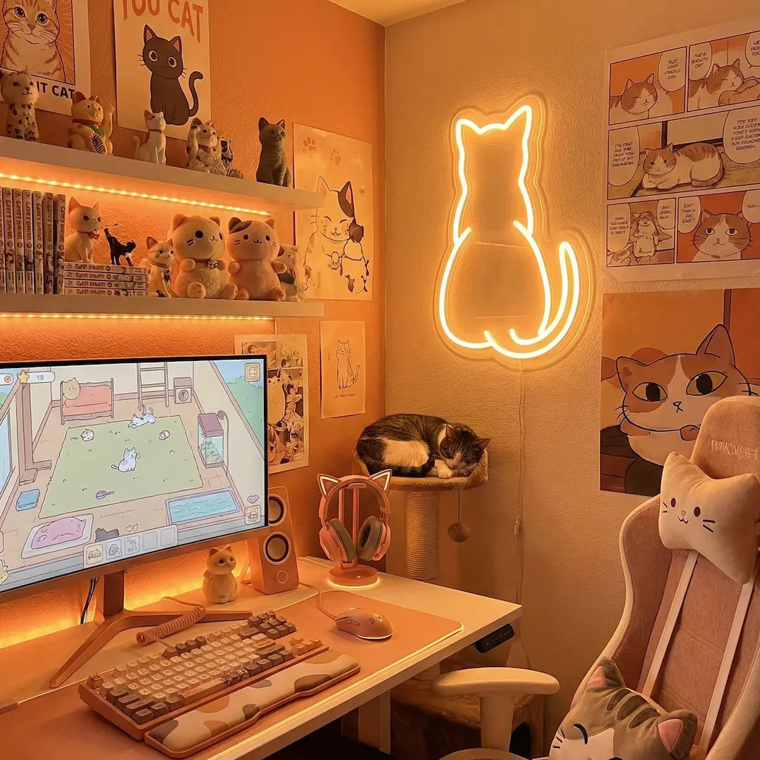 Cat LED Neon Sign