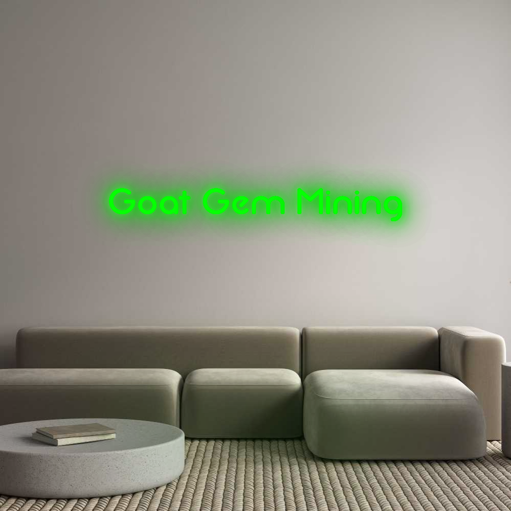 Custom Neon: Goat Gem Mining