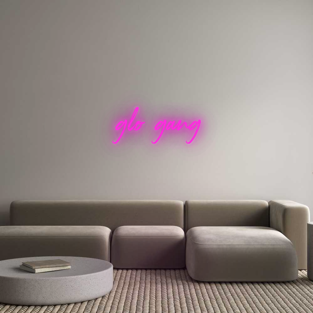 Custom Neon: glo gang