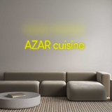 Custom Neon: AZAR cuisine