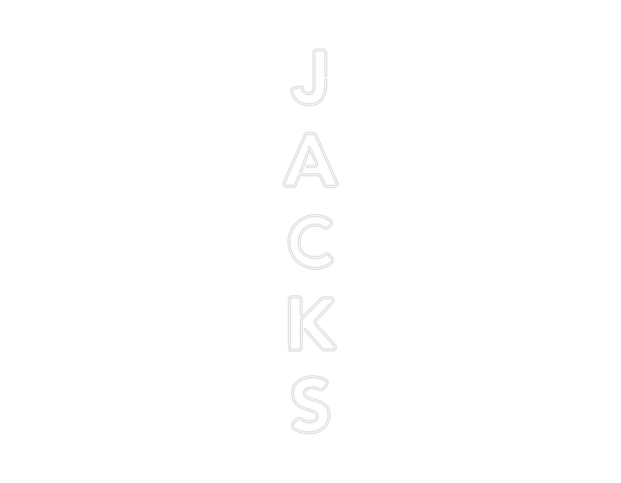 Custom Neon: J
A
C
K
S