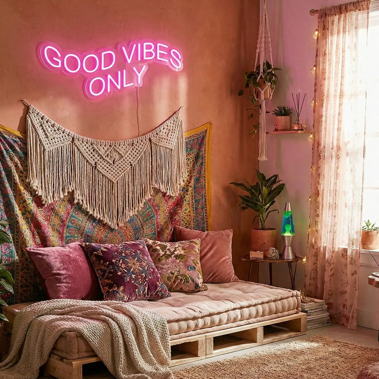 Good Vibes Only LED Neon Sign