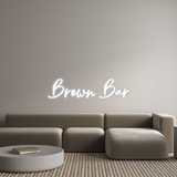 Custom Neon: Brown Bar
