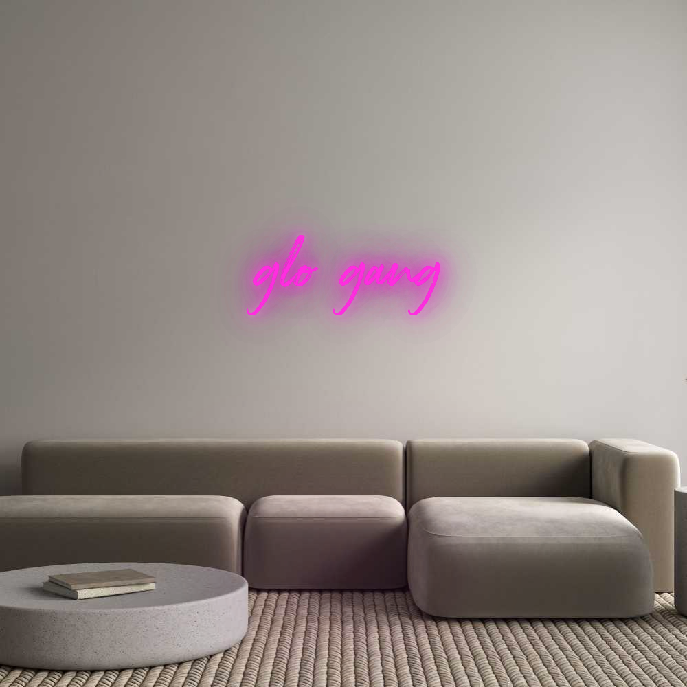 Custom Neon: glo gang