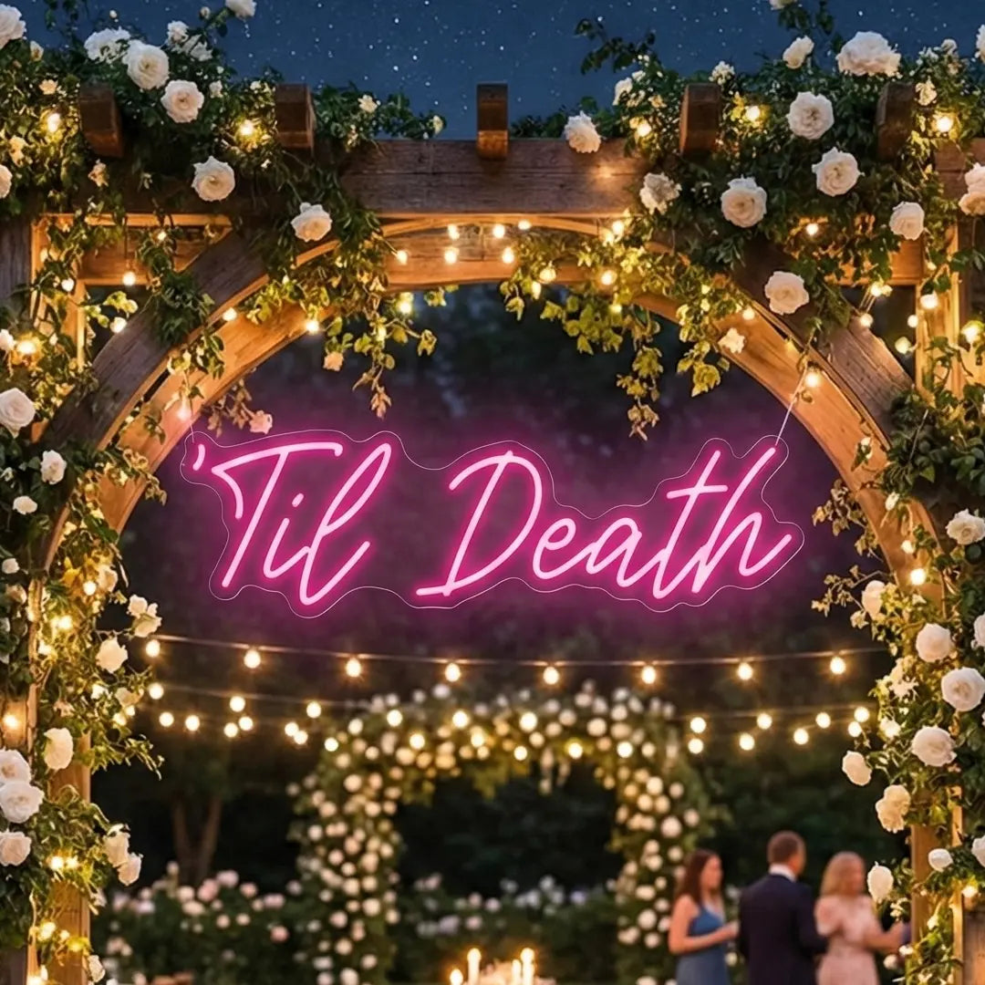 Til Death LED Neon Sign – Neon Mfg.