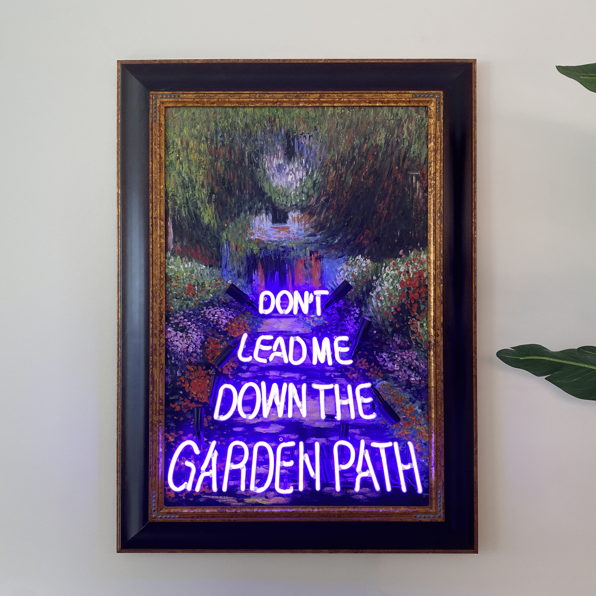 Down The Garden Path Neon Sign Wall Mounted