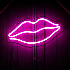 Lips LED sign