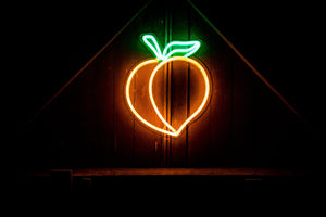 LED Neon Peach sign