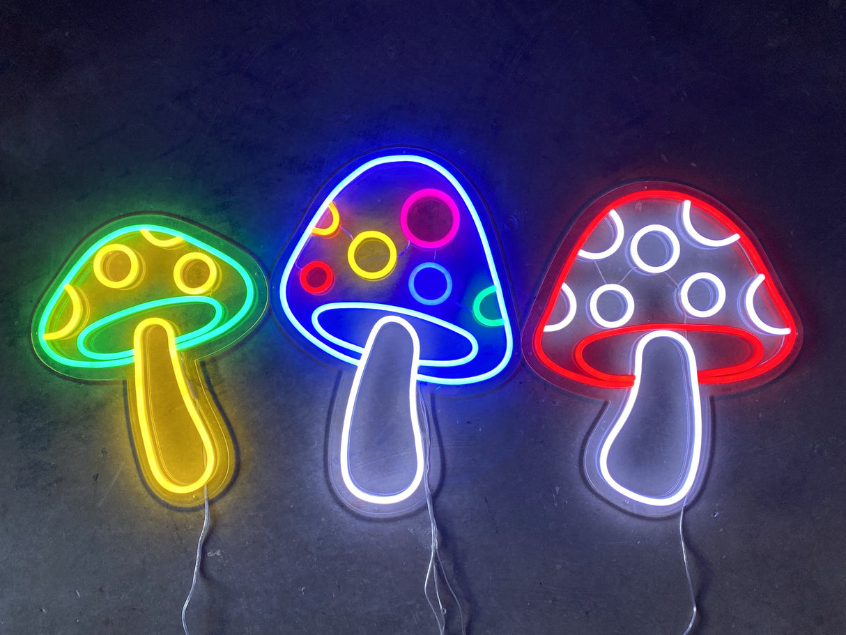 Toadstool Mushroom LED Neon Sign