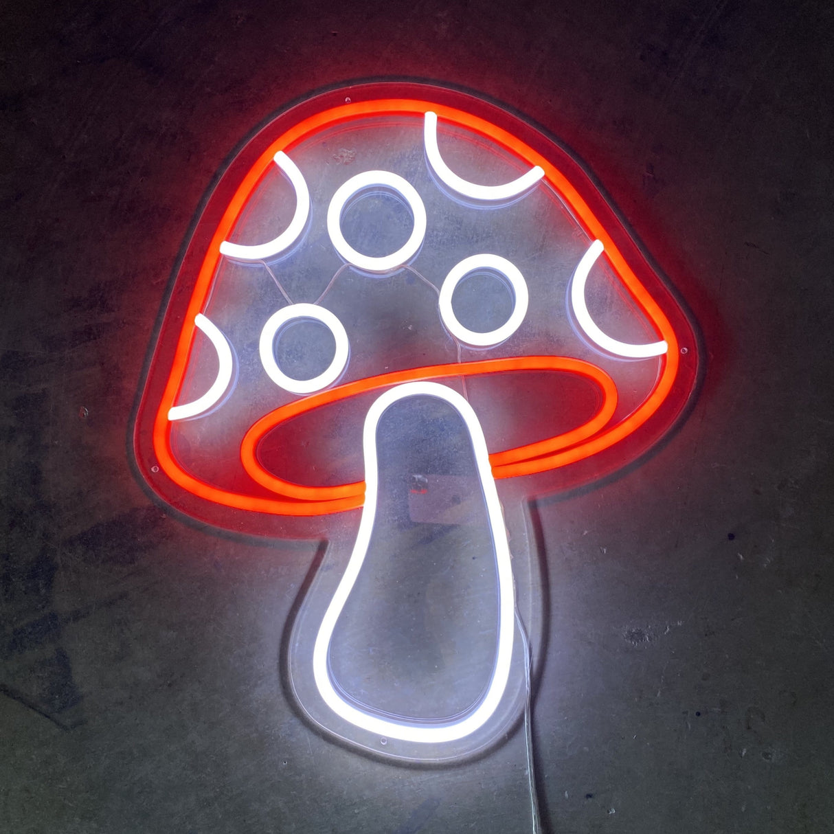 Toadstool Mushroom LED Neon Sign