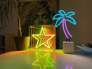 Star infinity mirror LED Neon Sign