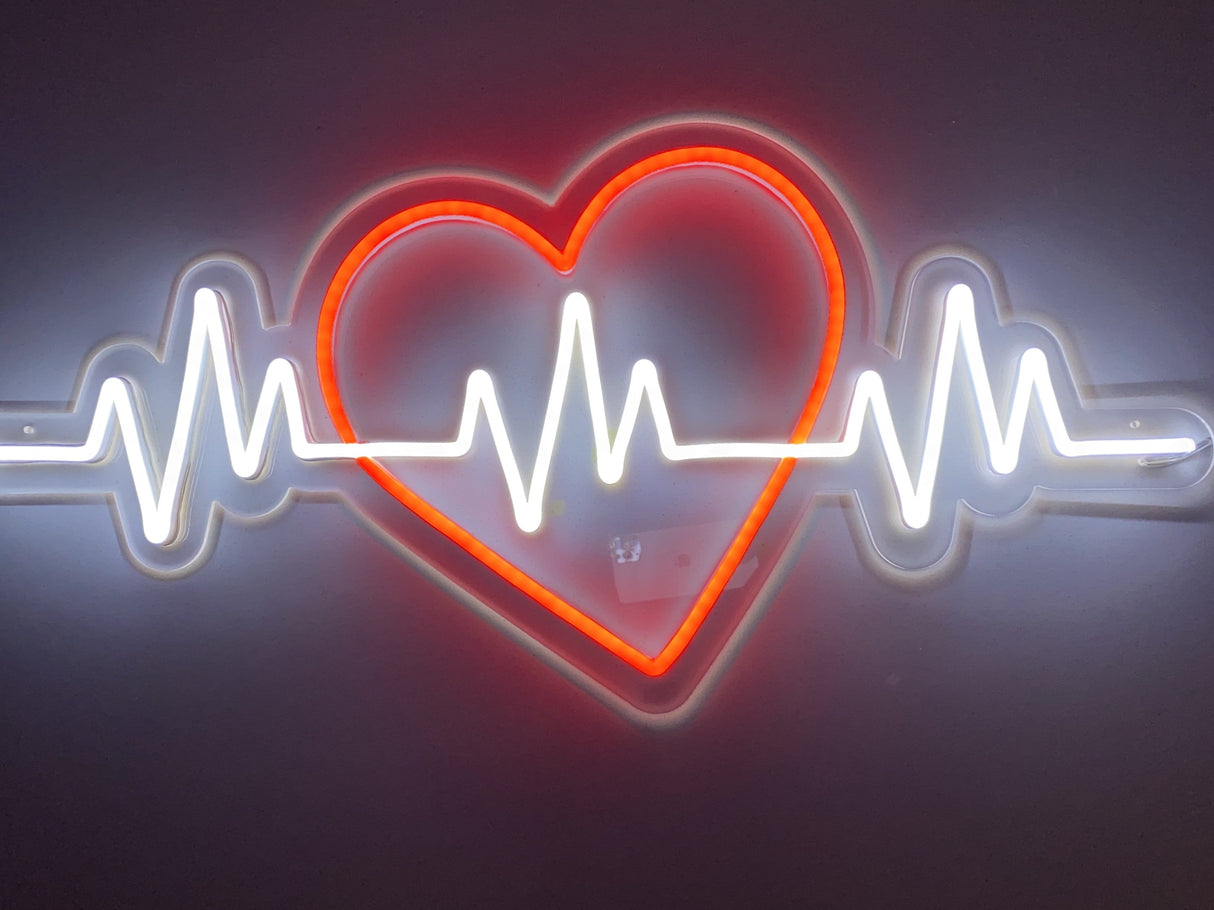 Heartbeat LED Neon Sign