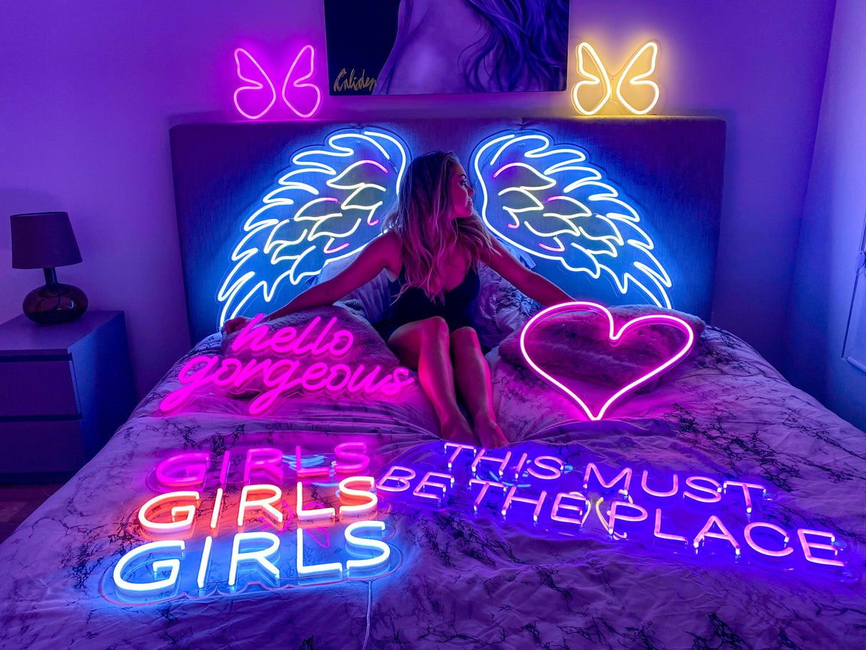 Angel Wings LED Neon Sign