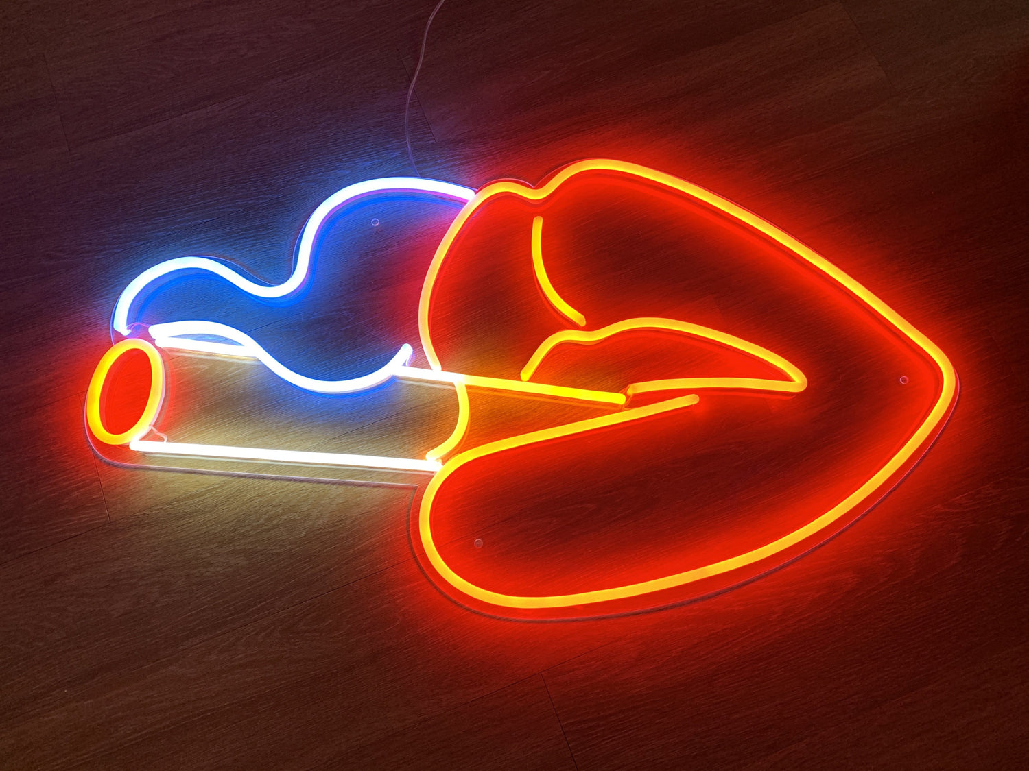 Lips Smoking LED Neon Sign