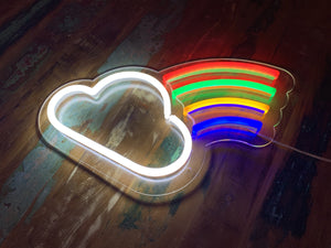 Little Cloud And Rainbow LED Neon Sign