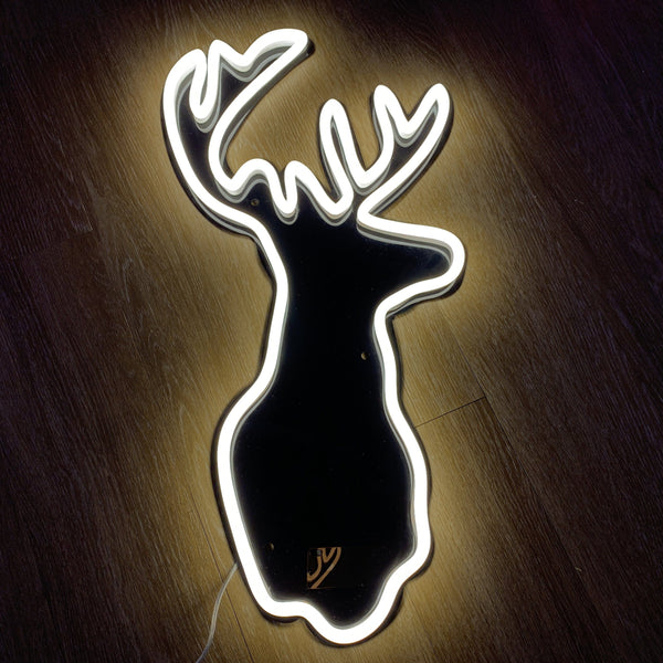 Deer shop neon light