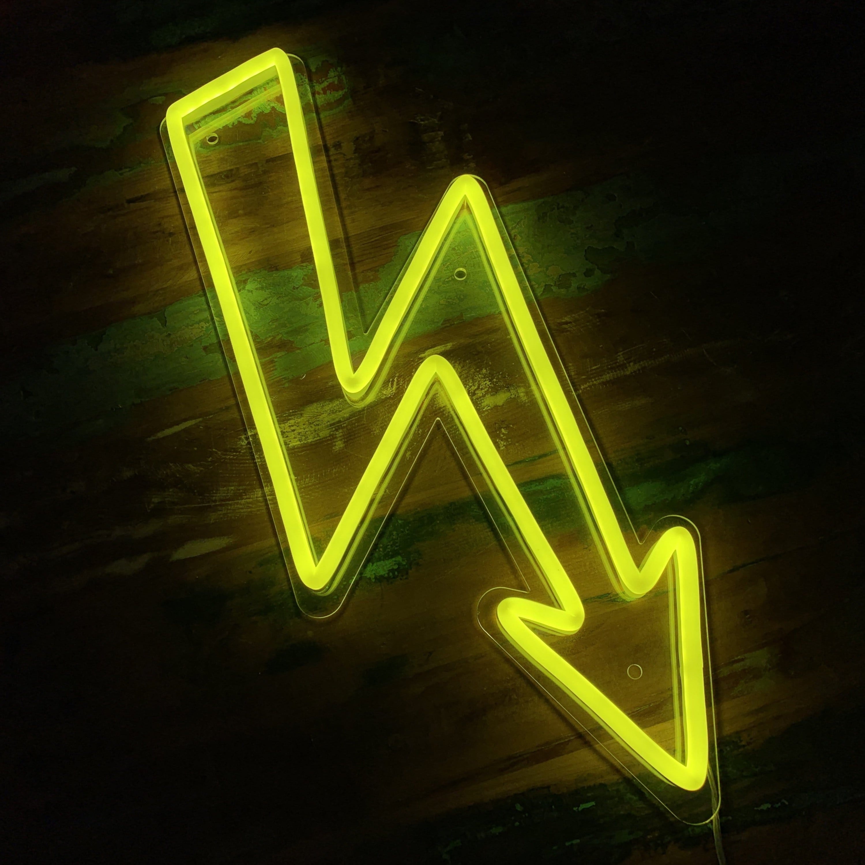 Led light lightning bolt on sale