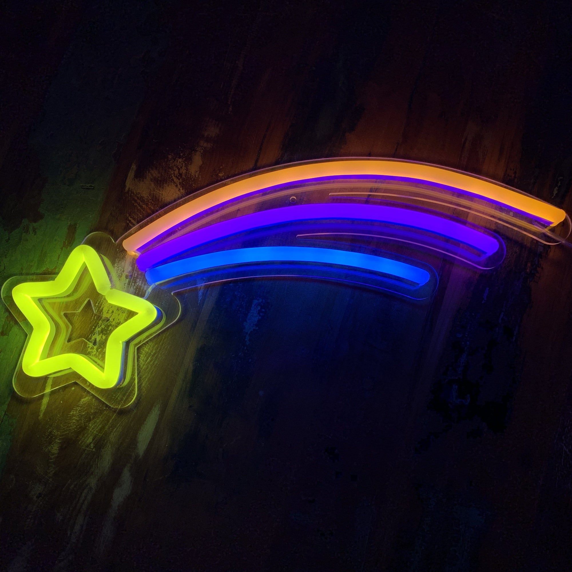 Shooting Star LED Neon Sign