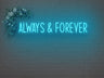 Always And Forever LED Neon Sign