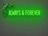 Always And Forever LED Neon Sign