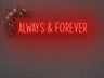 Always And Forever LED Neon Sign