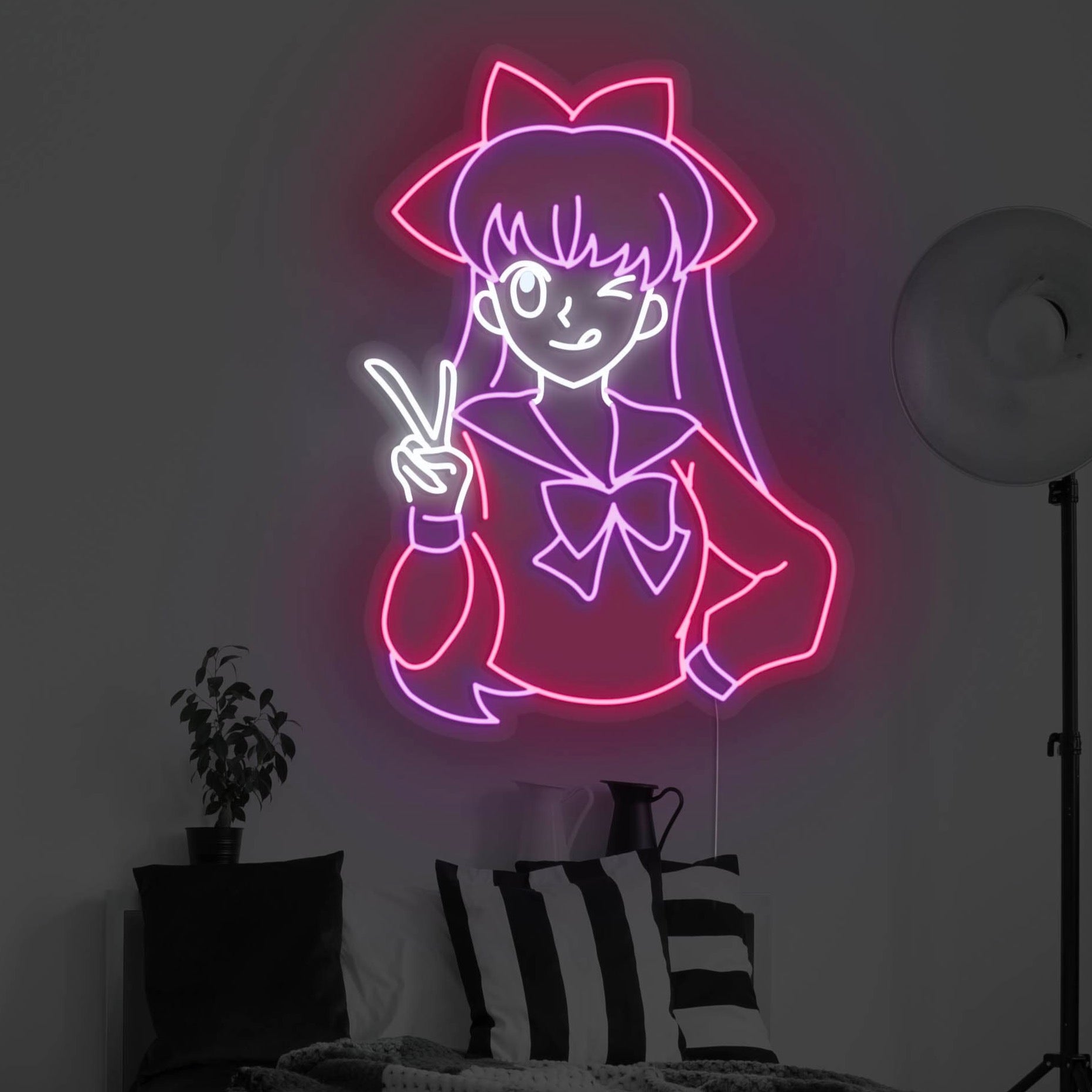 Neonium Custom Neon Anime Neon Sign Kids Room Decor Acrylic Anime Neon Light  Wall Decor - Walmart.com