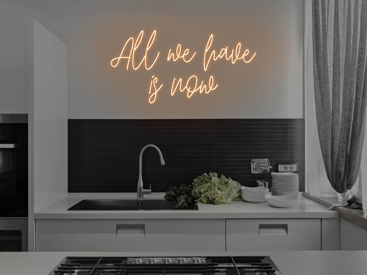 All We Have Is Now LED Neon Sign