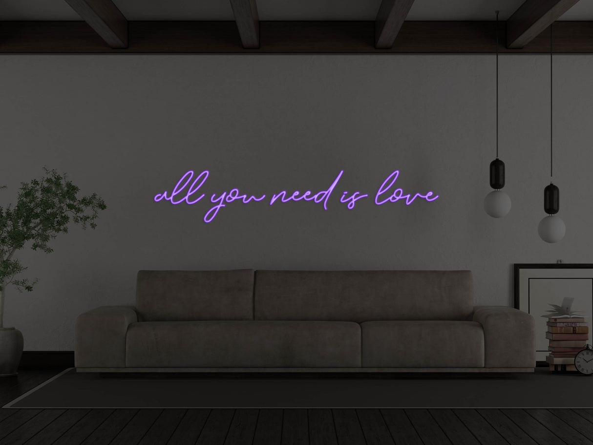 All you Need Is Love LED Neon Sign