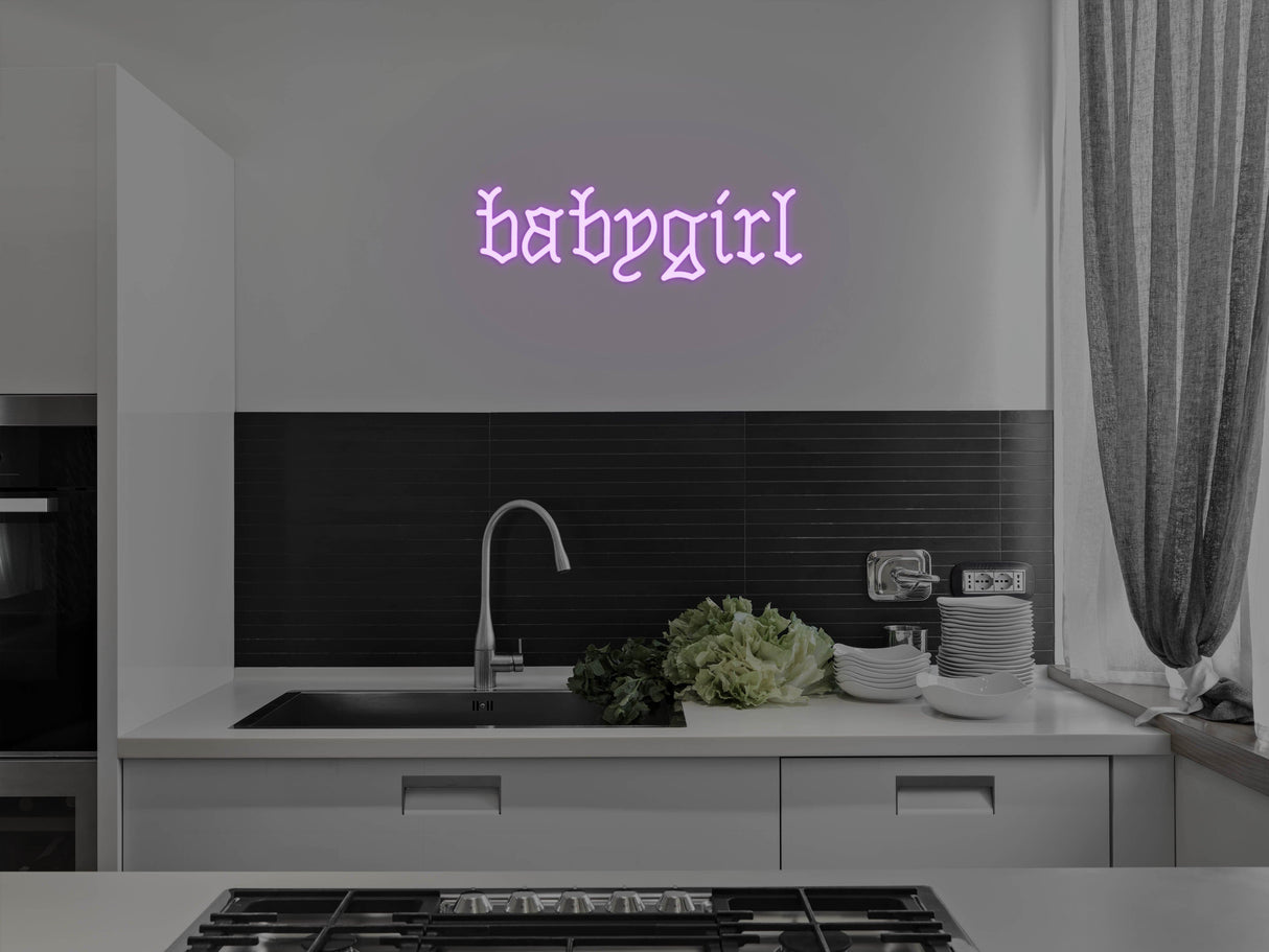 Babygirl LED Neon Sign