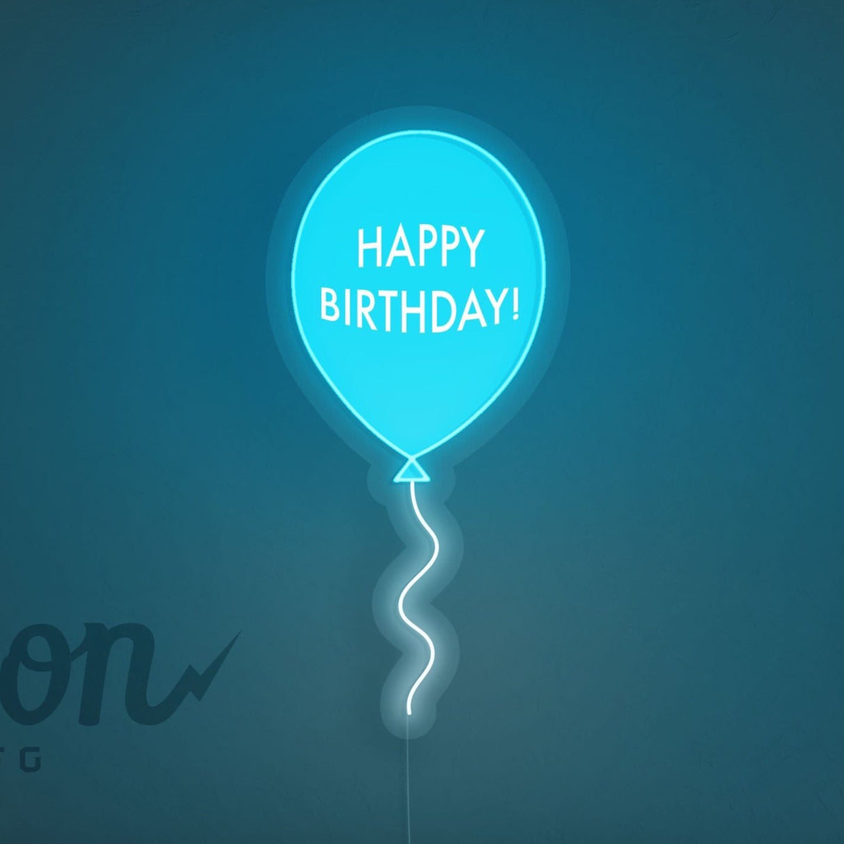 Happy Birthday Balloon LED Neon Sign