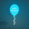 Happy Birthday Balloon LED Neon Sign