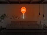 Happy Birthday Balloon LED Neon Sign