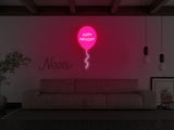 Happy Birthday Balloon LED Neon Sign