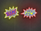 POW! and BAM! LED Neon Signs