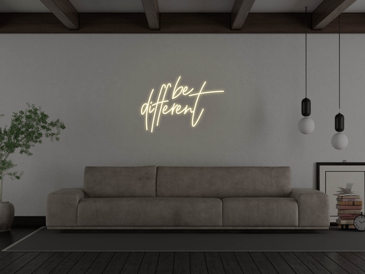 Be Different LED Neon Sign