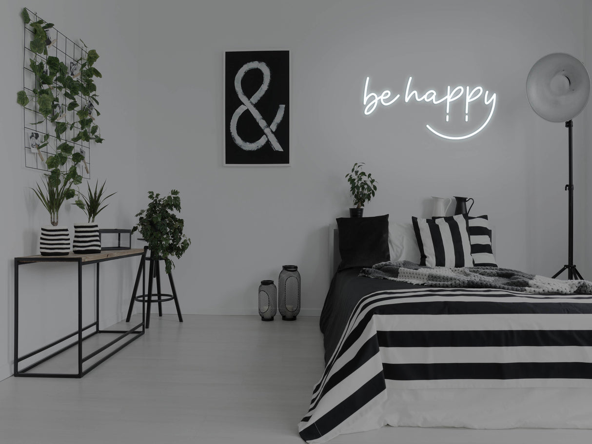 Be Happy LED Neon Sign