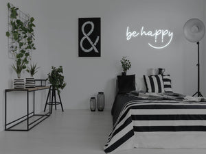 Be Happy LED Neon Sign