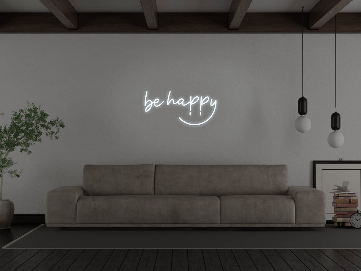 Be Happy LED Neon Sign