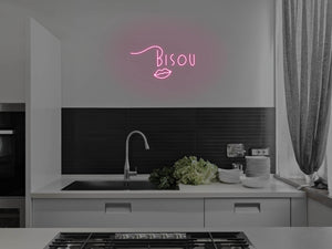Bisou LED Neon Sign