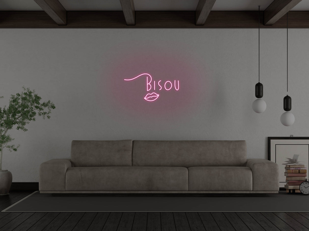 Bisou LED Neon Sign