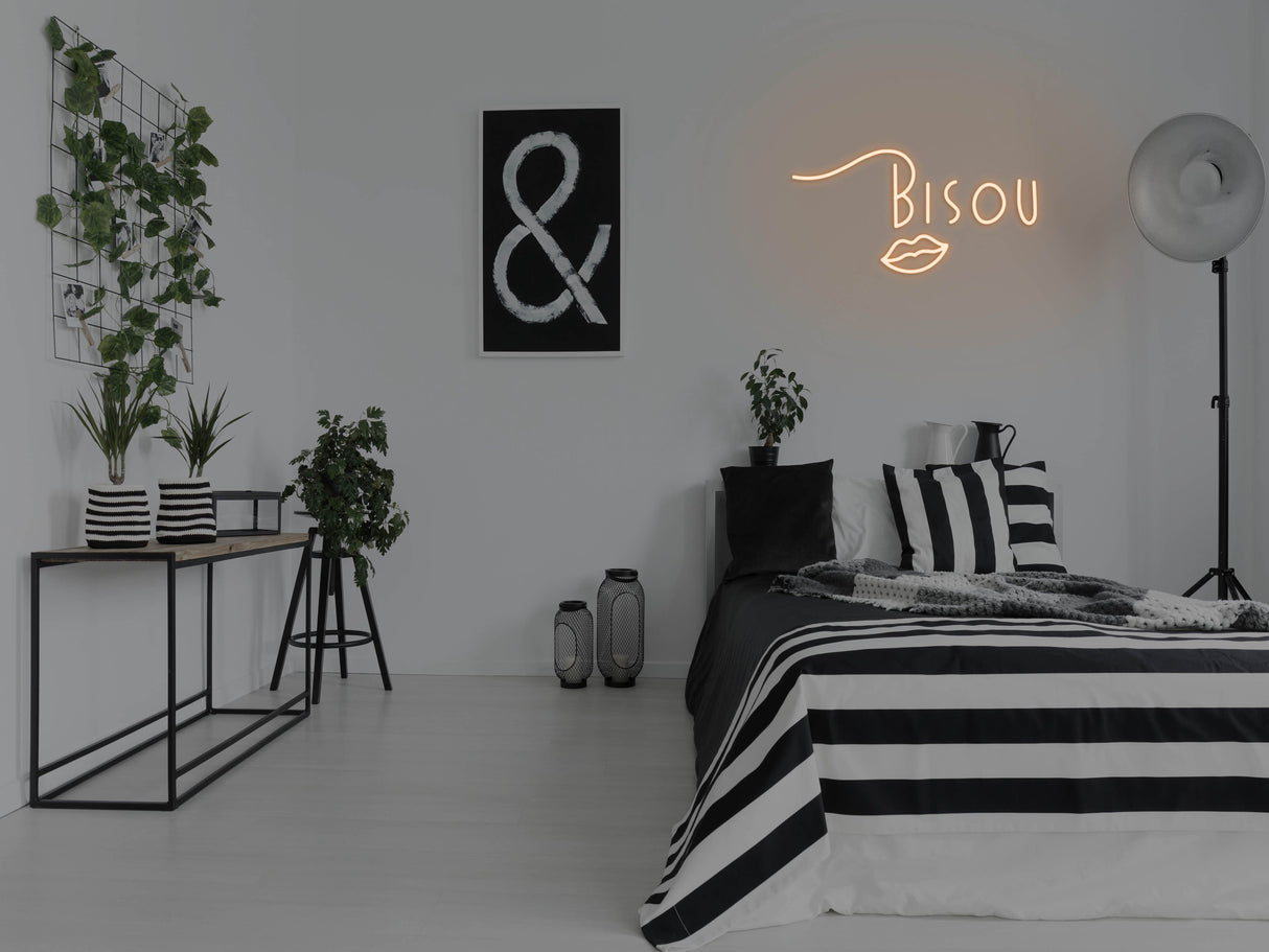 Bisou LED Neon Sign