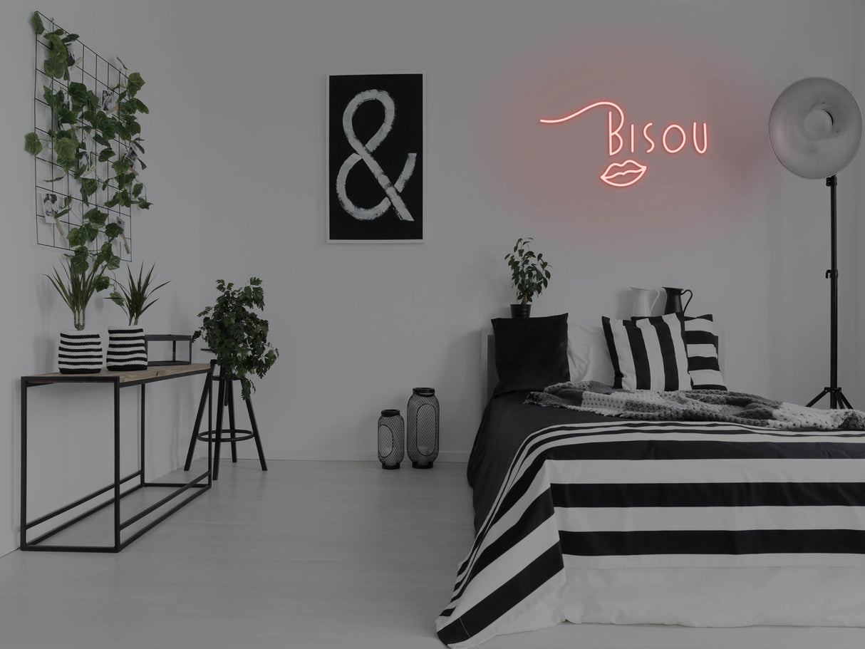 Bisou LED Neon Sign