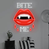 Bite Me LED Neon Sign